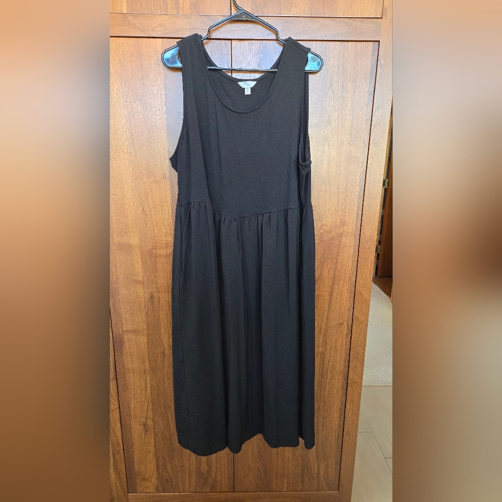 Time and Tru Black Sleeveless Dress